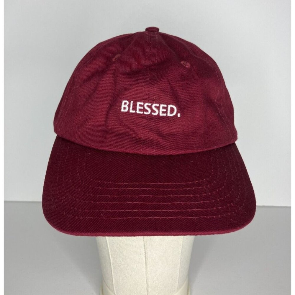 Blessed Maroon Adjustable Women's Hat